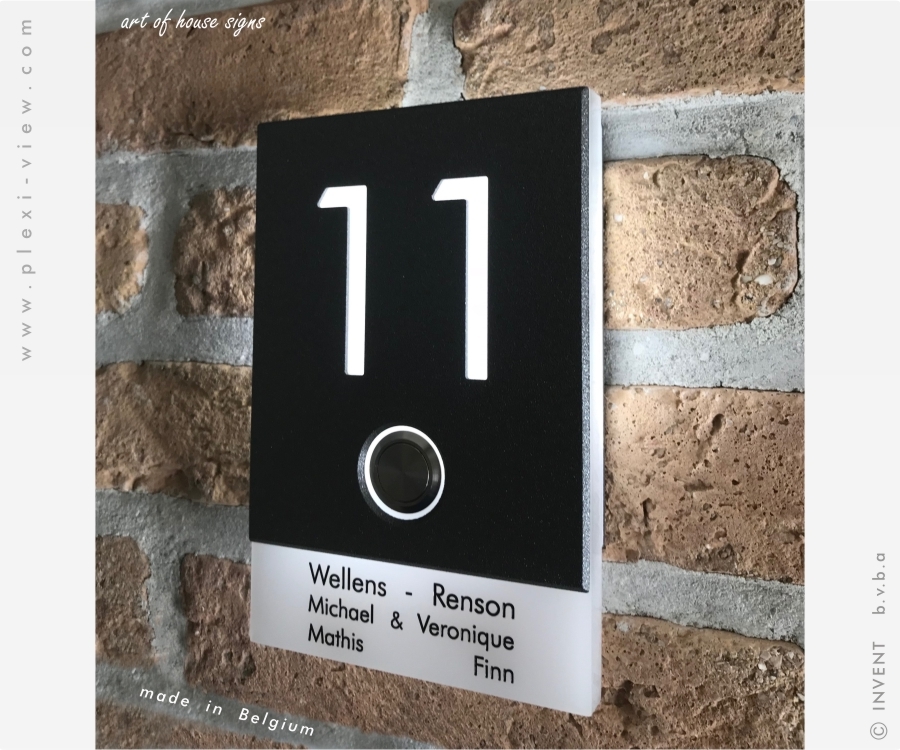 DOORBELL LED AVANT HOUSE SIGN & NAME